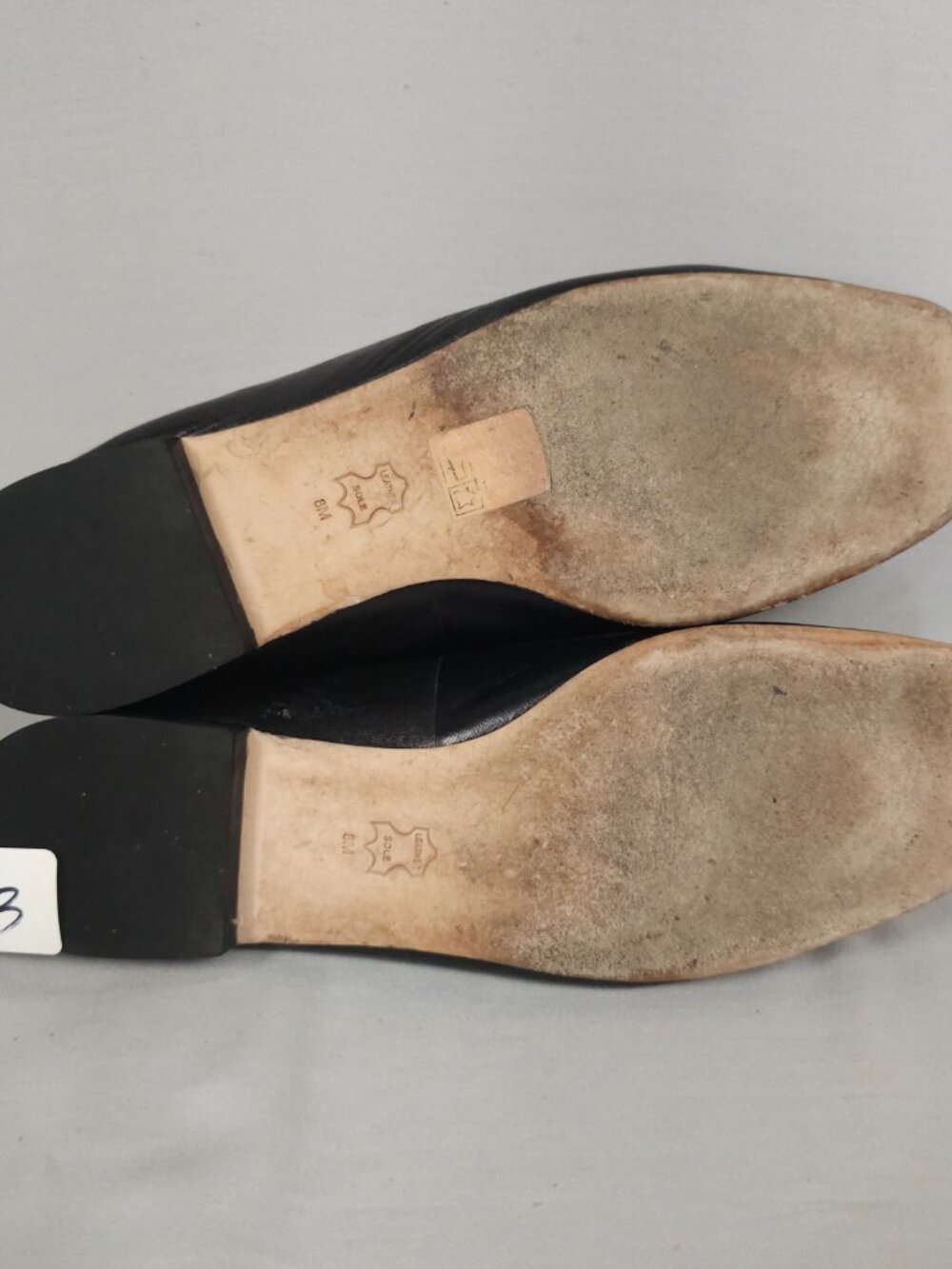 Tory Burch Loafers Women 8 Black Leather Gold Medallion Slip-On Medal Miller - Picture 11 of 15